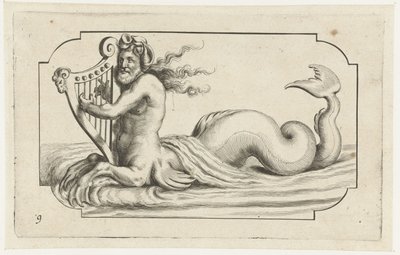 Triton spielt auf einer Harfe von Hendrick de Keyser (I)