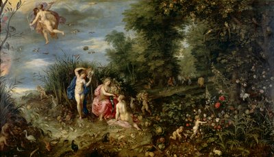 Überfluss und die vier Elemente, ca. 1615 von Hendrick van and Brueghel Jan (1568 1625) Balen