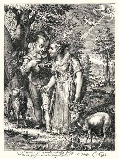 Frühling von Hendrik (after) Goltzius