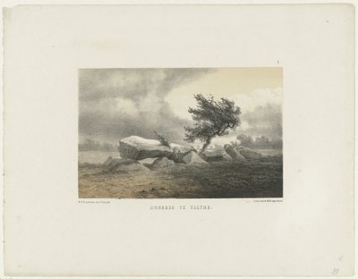 Hunebed bei Valthe von Hendrik Dirk Kruseman van Elten