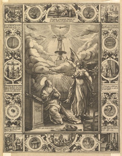 Ave Maria, aus Allegorische Szenen aus dem Leben Christi von Hendrik Goltzius