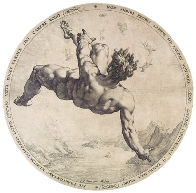 Phaethon aus der Serie der Vier Schandflecken von Hendrik Goltzius
