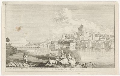 Ansicht des Valkhofs in Nijmegen von Hendrik Hoogers