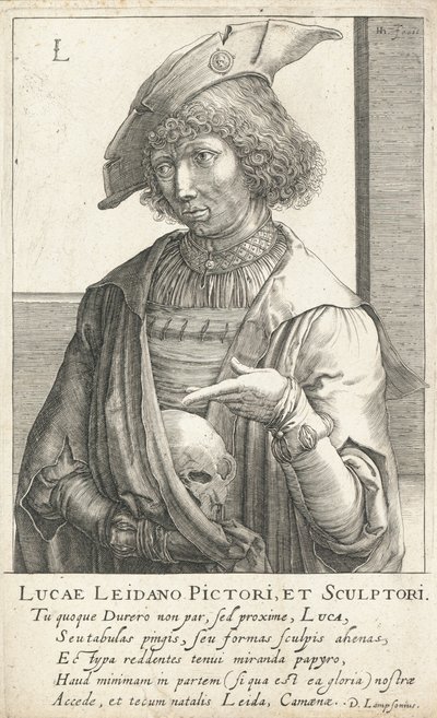 Lucas van Leyden, niederländischer Graveur und Maler von Hendrik I Hondius