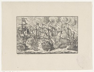 Schlacht bei der Doggerbank am 5. August 1781 von Hendrik Numan
