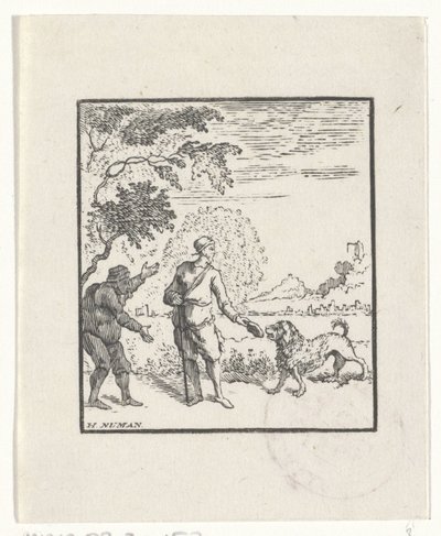 Darstellung einer Geschichte aus den Fabeln des Äsop von Hendrik Numan
