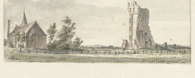 Die Ruine des Hauses zu Kleef bei Haarlem von Hendrik Spilman