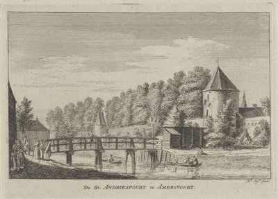 Ansicht des Sint Andriespoort in Amersfoort von Hendrik Spilman