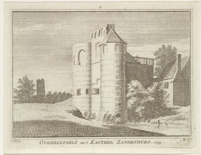 Ruine von Schloss Zandenburg, Veere von Hendrik Spilman