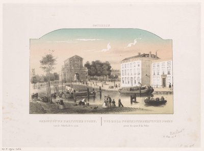 Ansicht des Delfter Tors in Rotterdam von Hendrik Wilhelmus Last (attributed to)