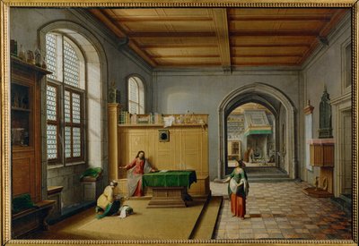 Jesus im Haus von Martha und Maria von Bethanien von Hendrik van Steenwyck