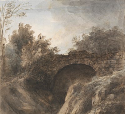 Brücke über eine tiefe Schlucht von Heneage Finch fourth Earl of Aylesford