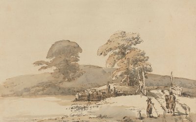 Landschaft mit einer Brücke von Heneage Finch fourth Earl of Aylesford
