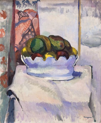 Früchte und Moustier, 1907 von Henri-Charles Manguin