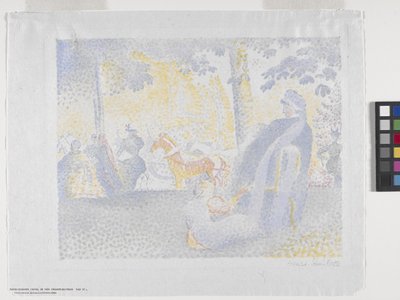 Auf den Champs-Élysées, 1898 von Henri Edmond Cross