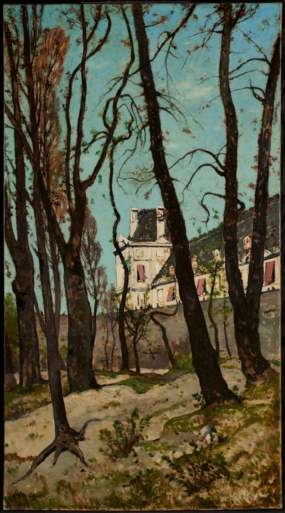 Blick auf den Louvre, mit der Grande Galerie und dem Pavillon de Flore von Henri-Joseph Harpignies