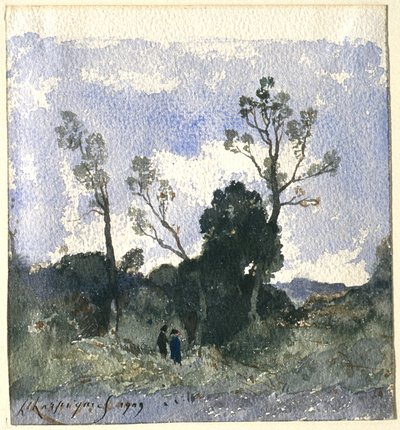 Bewaldete Landschaft von Henri-Joseph Harpignies