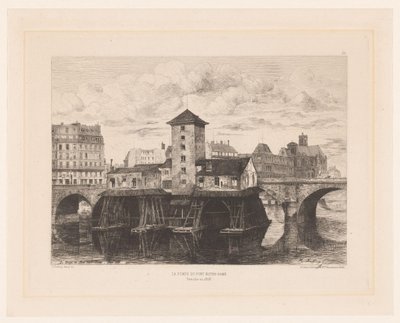 Ansicht der Pont Notre-Dame von Henri Alexandre Saffrey