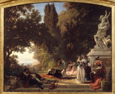 Sommerabend in Italien von Henri Baron