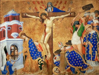 Die letzte Kommunion und das Martyrium des Heiligen Denis, 1415-1416 von Henri Bellechose