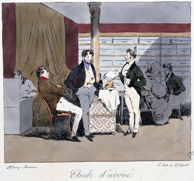 Studie eines Anwalts - in „Jadis et aujourd