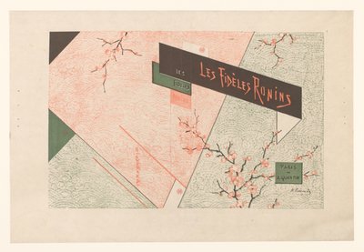 Umschlag für: T. Shunsui, Die treuen Ronins, 1882 von Henri Charles Guérard