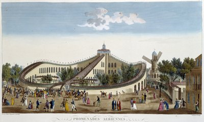 Luftspaziergänge, Fest zu Ehren von Louis XVIII am 2. August von Henri Courvoisier Voisin