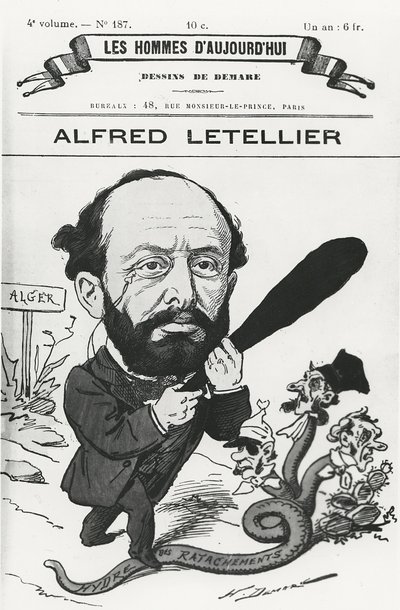 Karikatur von Alfred Letellier, aus 