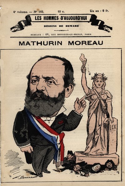 Karikatur von Mathurin Moreau (1822-1912) aus 