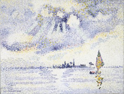 Sonnenuntergang auf der Lagune, Venedig von Henri-Edmond Cross