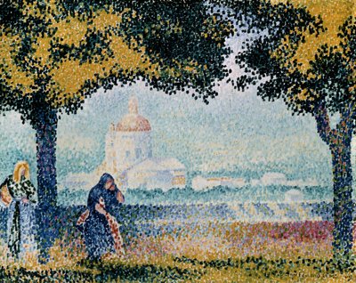 Die Kirche Santa Maria degli Angeli bei Assisi, 1909 von Henri Edmond Cross