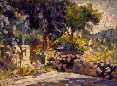 Die blumige Terrasse von Henri-Edmond Cross