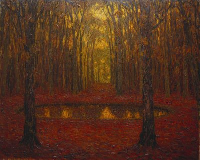 Der Teich in Versailles im Herbst von Henri Eugene Augustin Le Sidaner