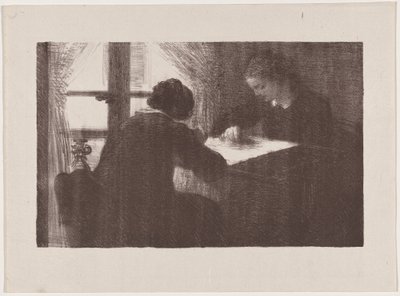 Interieur (Die Stickerinnen) von Henri Fantin-Latour
