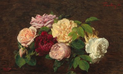 Rosen von Nizza auf einem Tisch von Henri Fantin-Latour