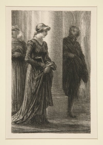 Die Meistersinger von Nürnberg: Akt I, Begegnung von Walther und d von Ignace Henri Jean Fantin Latour