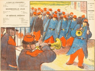 A Bas Le Progrès!; Mademoiselle Julie; Le Ménage Brésil von Henri Gabriel Ibels