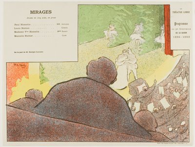 Fünfte Aufführung: Mirages, für Le Théâtre Libre von Henri Gabriel Ibels