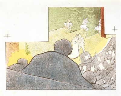 Mirages, Programm für die Produktion von The Fossils im Théâtre Libre von Henri Gabriel Ibels