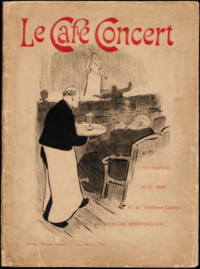 Portfolio-Cover für Le Café-Concert von Henri Gabriel Ibels