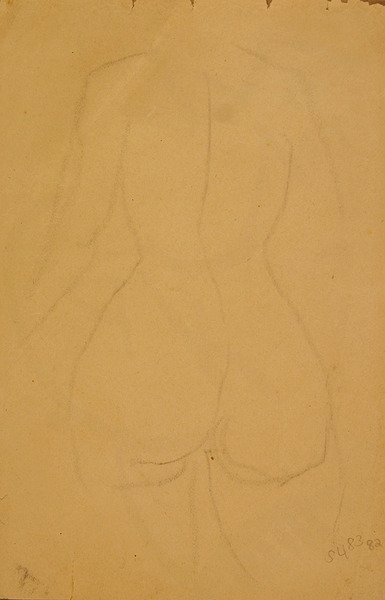 Halbfigur einer weiblichen Akt von Henri Gaudier Brzeska