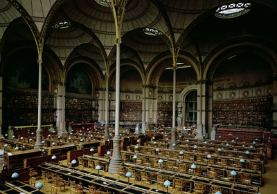 Innenansicht der Salle des Imprimes, 1868 von Henri Labrouste