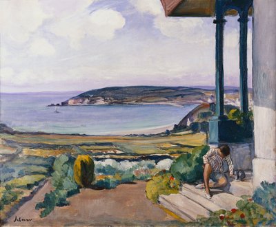 Der Garten an der Bucht von Morgat, 1924 von Henri Lebasque