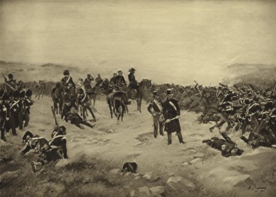 Schlacht von Inkerman, 1854 (Gravur) von Henri Louis Dupray
