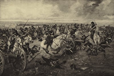 Schlacht von Waterloo, 1815 (Gravur) von Henri Louis Dupray