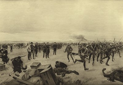 Verteidigung der chinesischen Gesandtschaft, 1900 von Henri Louis Dupray