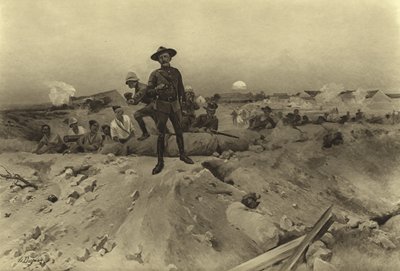 Belagerung von Mafeking, 1900 (Gravur) von Henri Louis Dupray
