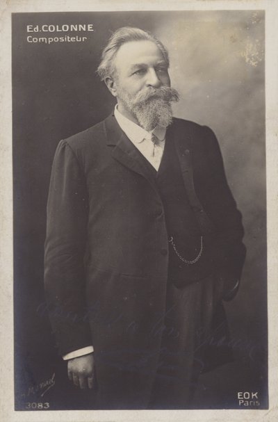 Edouard Colonne, französischer Dirigent und Geiger (1838-1910) von Henri Manuel