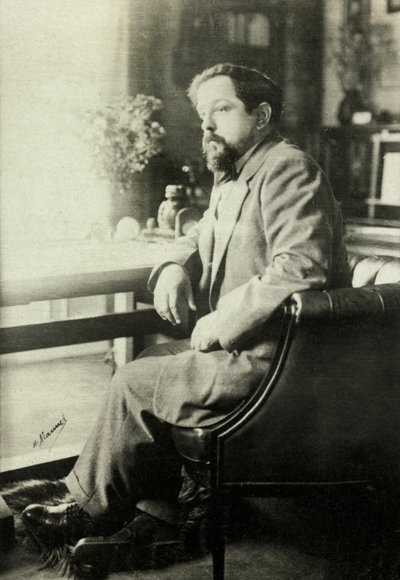 Porträt von Claude Debussy von Henri Manuel