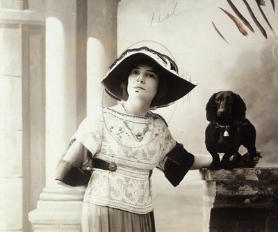 Porträt des französischen Schauspielers Pierre Frondaie in der Theaterrolle von Michelle von Henri Manuel
